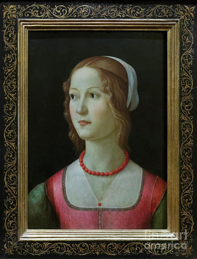 Portrait of a young woman, Domenico Ghirlandaio Photograph by Roberto ...