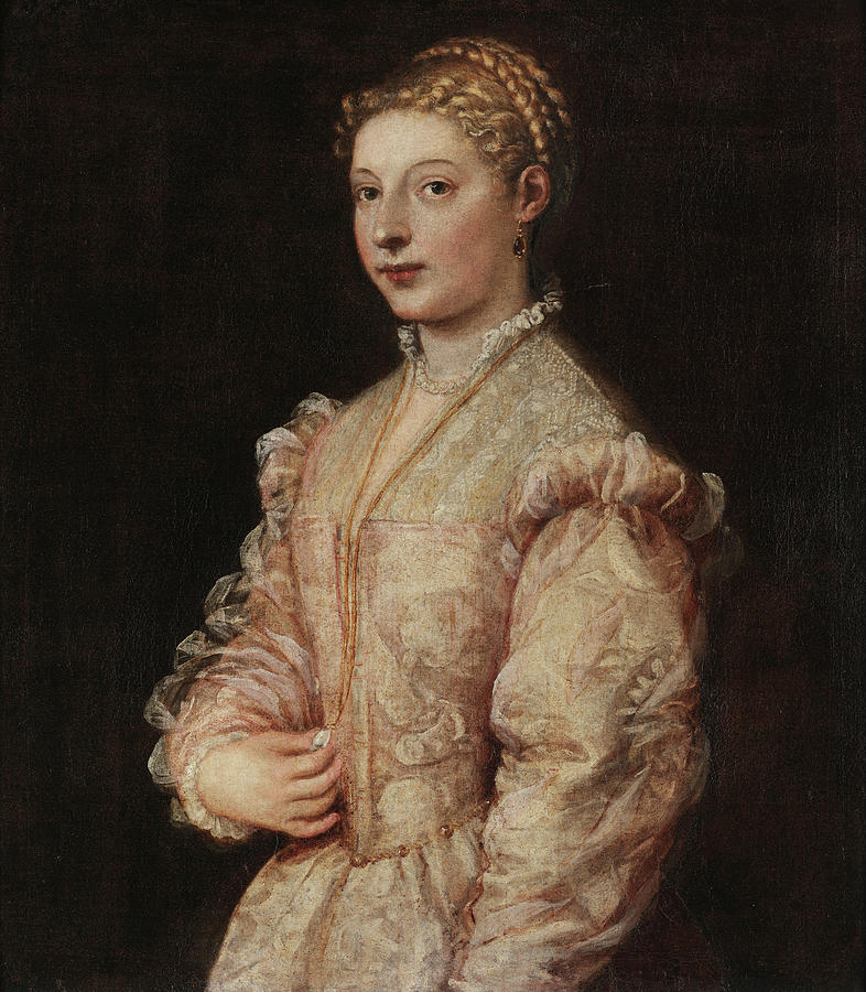 Portrait of a Young Woman Painting by Titian | Fine Art America