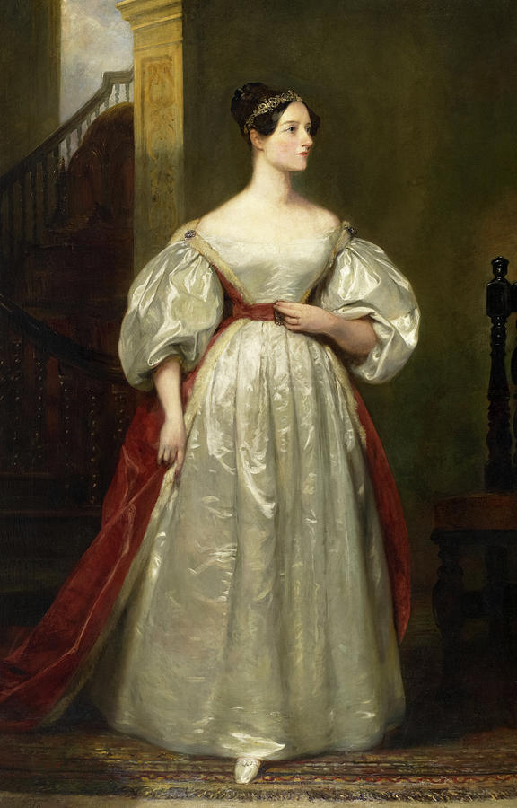 Portrait Of Ada Lovelace, Countess Of Lovelace, Mathematician, First ...