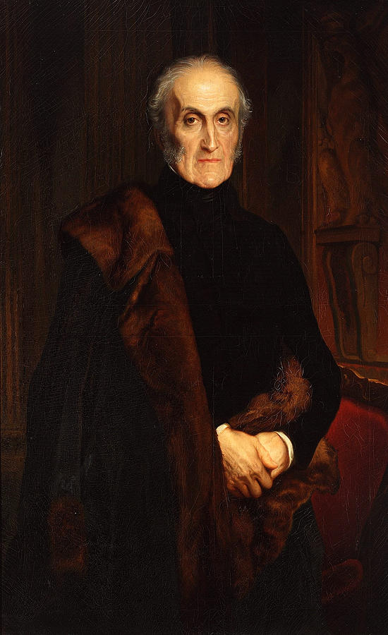 Portrait of Adam Jerzy Czartoryski Painting by Paul Delaroche