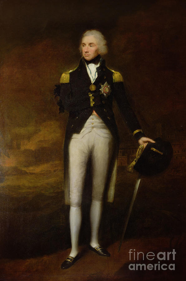 Portrait of Admiral Viscount Nelson Painting by Lemuel Francis Abbott