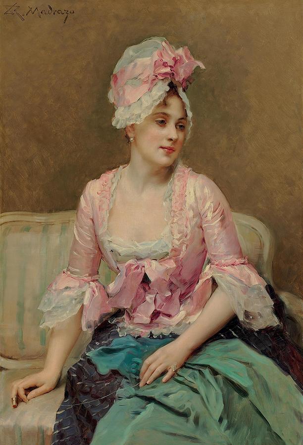 Portrait of Aline Mason Painting by Raimundo de Madrazo y Garreta ...