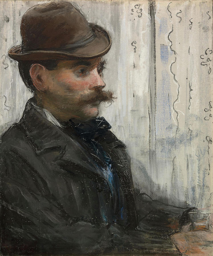 Portrait of Alphonse Maureau. Edouard Manet, French, 1832-1883. Painting by Edouard Manet