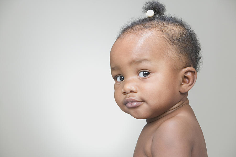 Portrait of an african american baby Photograph by Image Source