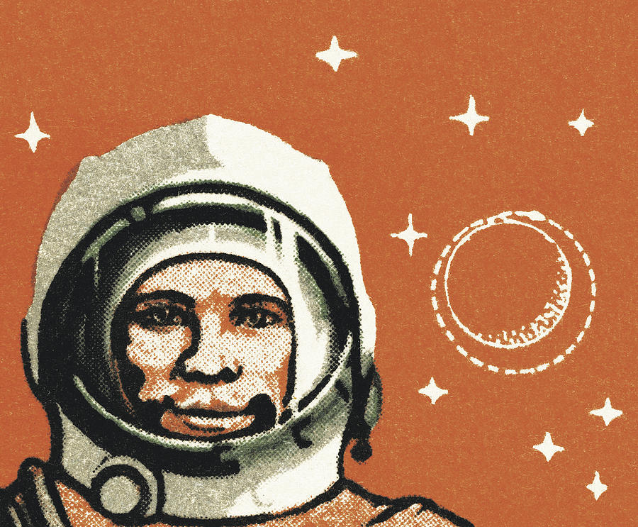 Portrait of an Astronaut Drawing by CSA-Printstock