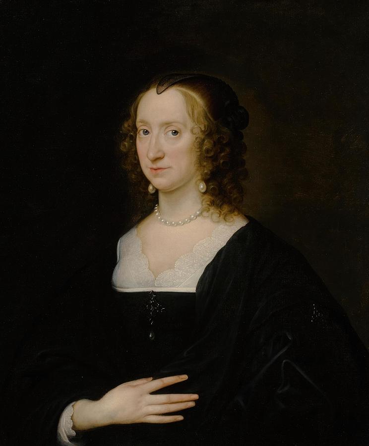 Portrait of an elegant woman Drawing by Circle of Anthony van Dyck ...