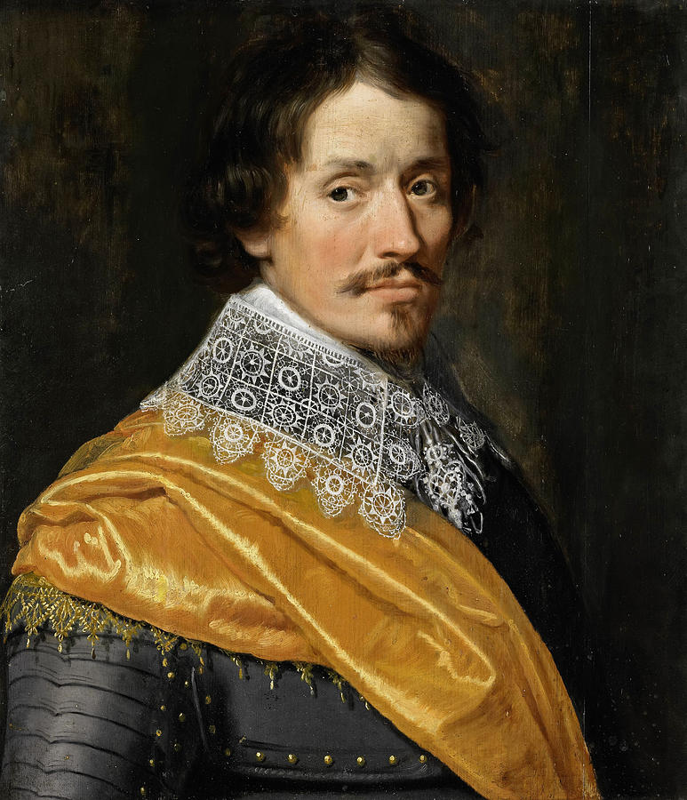 Portrait of an Officer Painting by Wybrand de Geest