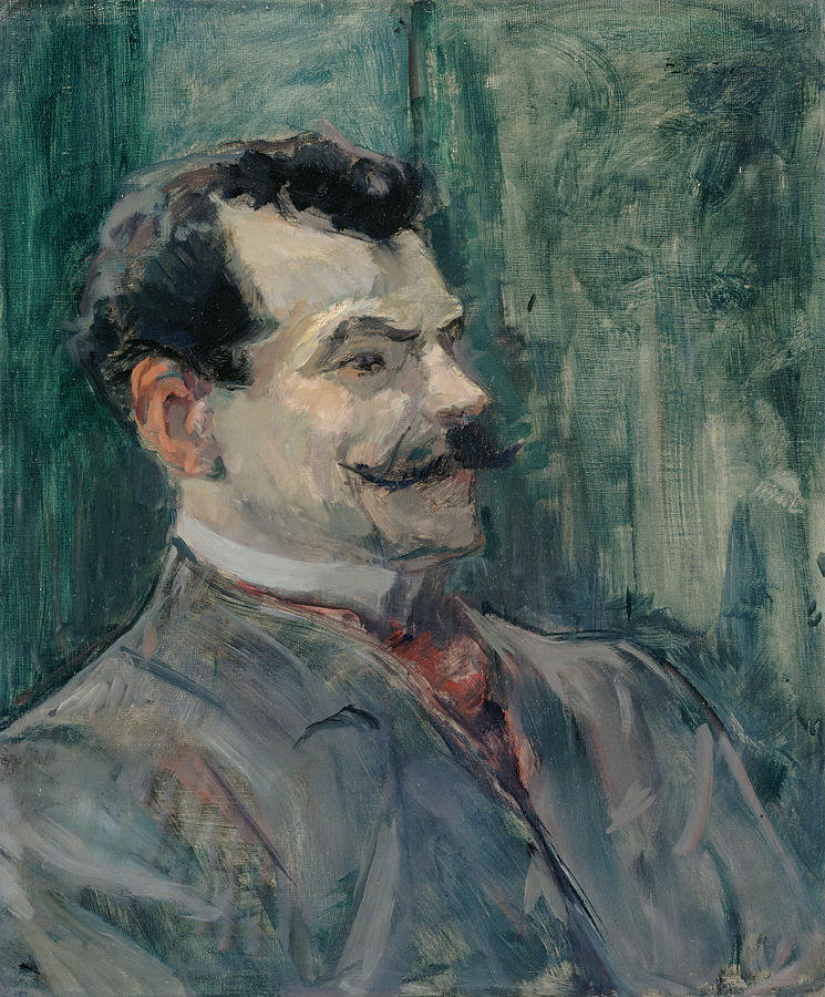 P Painting - Portrait of Andre Rivoire by Henri de Toulouse-Lautrec