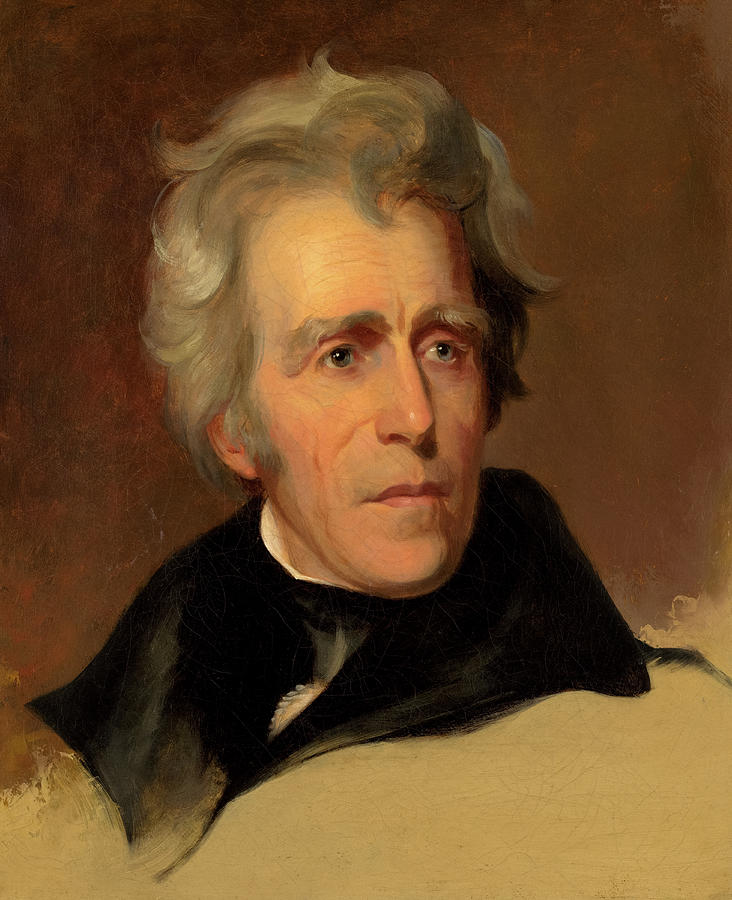 Portrait of Andrew Jackson, 1845 Painting by Thomas Sully - Fine Art ...