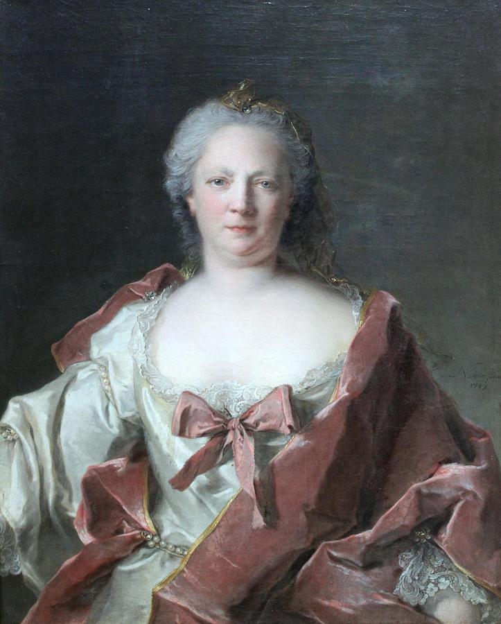 Portrait of Anna Elisabeth Leerse Painting by Jean-MarcNattier | Pixels