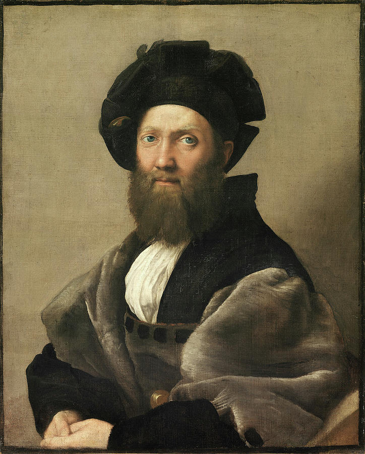 Portrait of Baldassare Castiglione Painting by Raphael