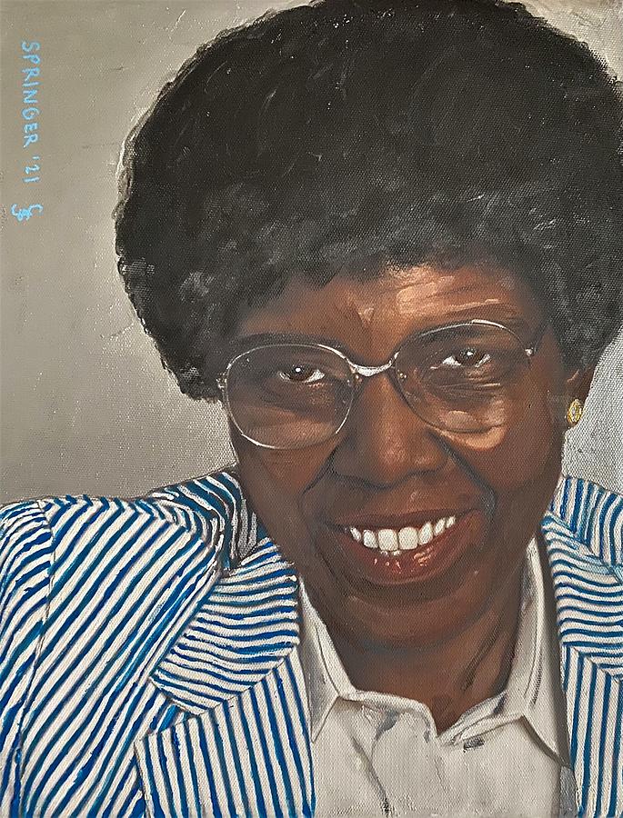 Portrait of Barbara Jordan Painting by Gary Springer