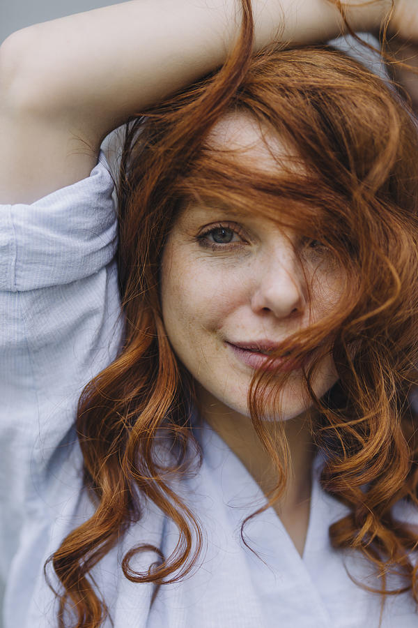 Portrait of beautiful redheaded woman Photograph by Westend61
