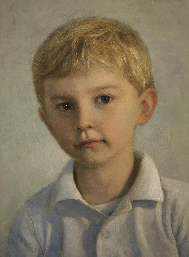 Portrait of Ben Painting by Wayne Daniels