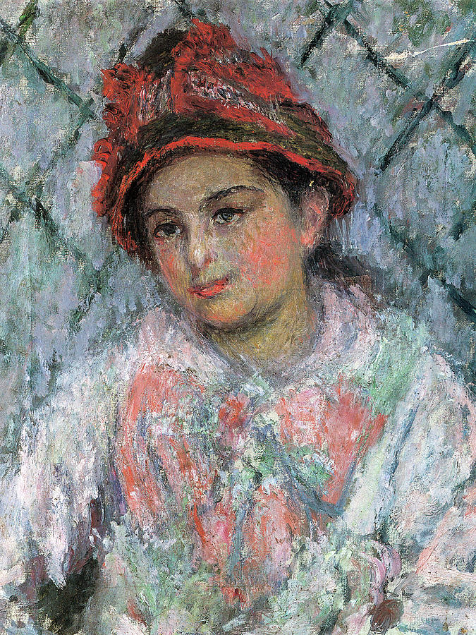 Portrait of Blanche Hoschede 1880 Painting by Claude Monet - Fine Art ...