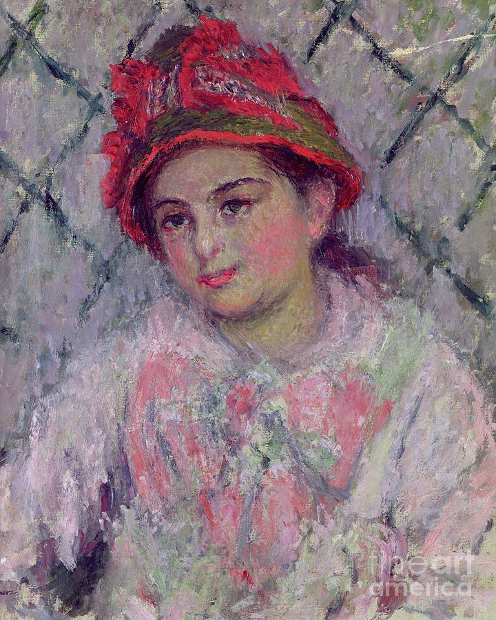 Portrait of Blanche Hoschede Painting by Claude Monet