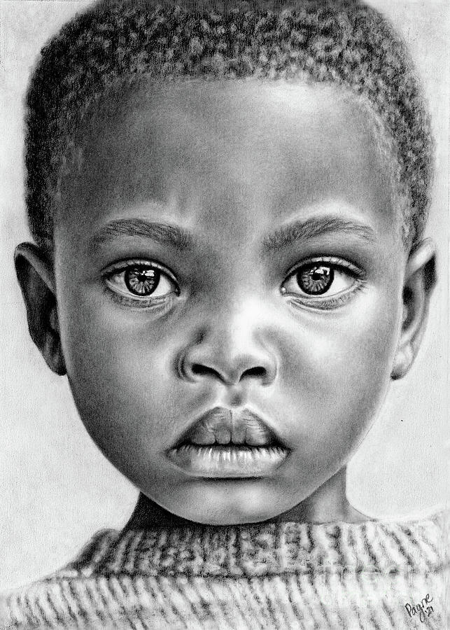 Caleb, charcoal drawing - Teresa Payne Art - Drawings