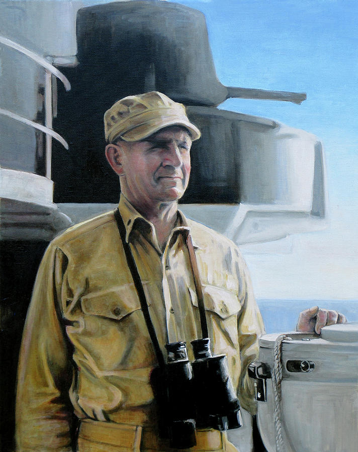 Portrait of Captain Frank P. Thomas Painting by L B