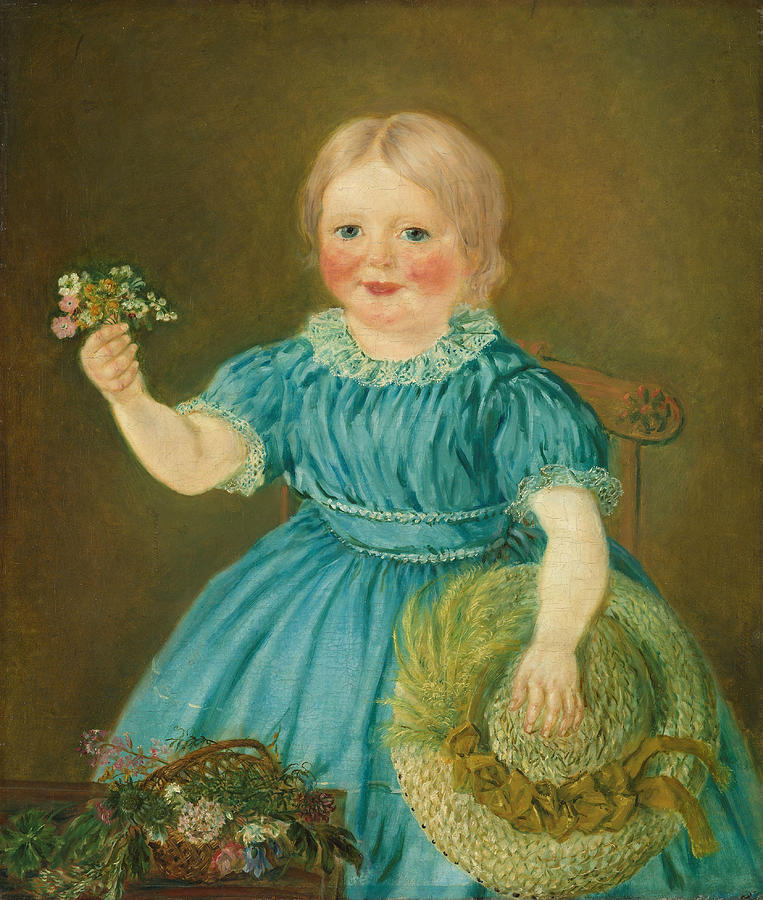 P Painting - Portrait of Caroline Steen Torshaug by Mathias Stoltenberg