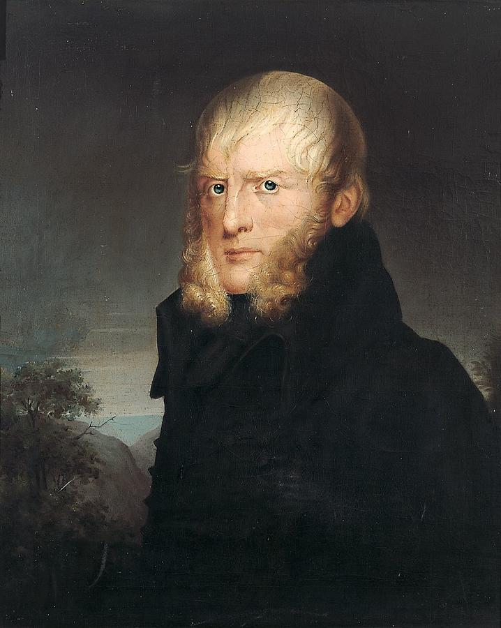 Portrait of Caspar David Friedrich Painting by Albert Freyberg