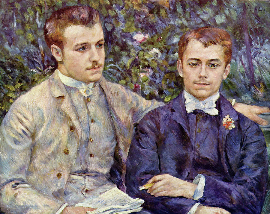 Portrait of Charles and Georges Durand-Ruel Painting by Eric Glaser
