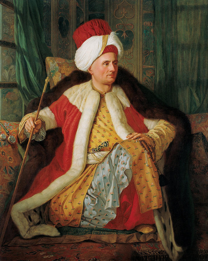 Portrait of Charles Gravier Count of Vergennes Painting by Antoine de Favray