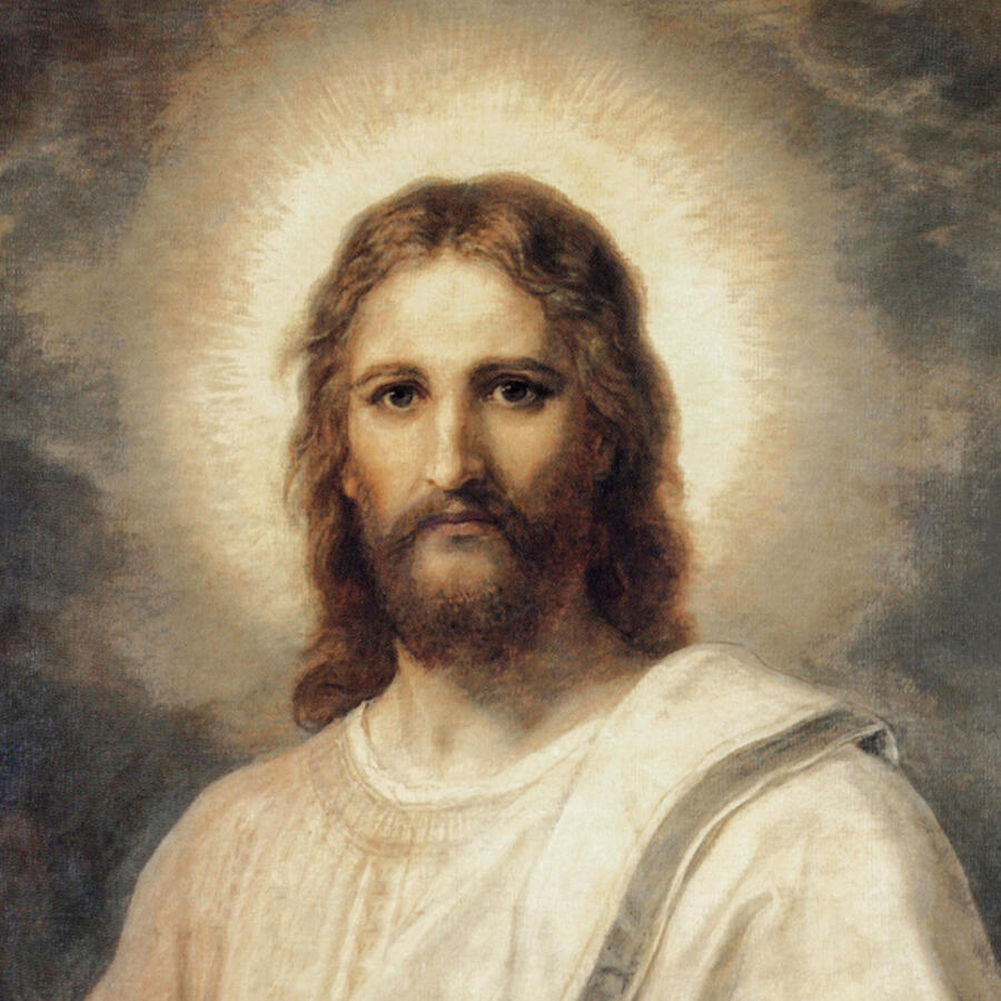 Jesus Christ Painting - Portrait of Christ by Heinrich Hofmann 1884 by Heinrich Hofmann