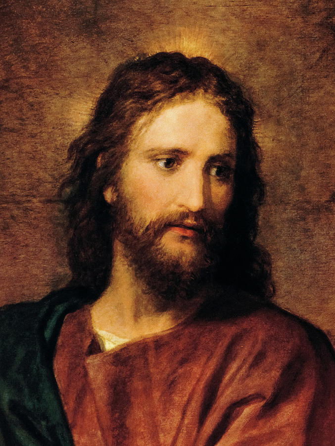 Jesus Christ Painting - Portrait of Christ by Heinrich Hofmann