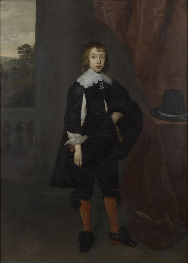Portrait Painting - Portrait of Christopher Hatton, 1st Viscount Hatton  circa 1632 -1706  by Cornelis Janssens van Ceulen