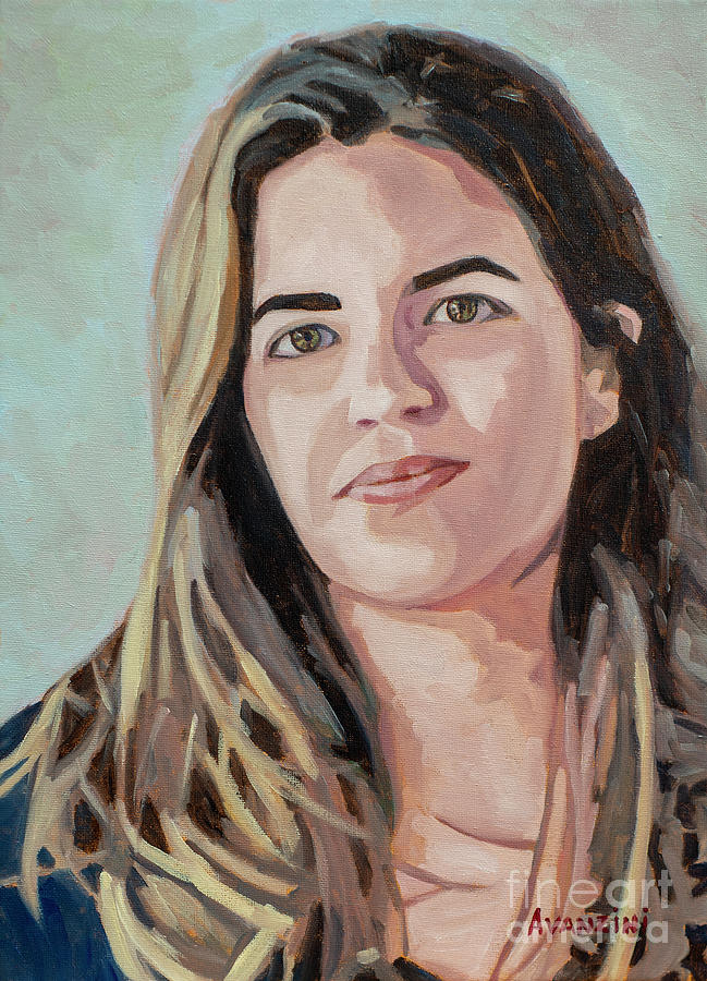 Portrait of Claudia Painting by Pablo Avanzini