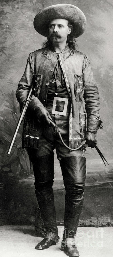 Portrait of Colonel William Frederick Cody, also known as Buffalo Bill  Photograph by American School