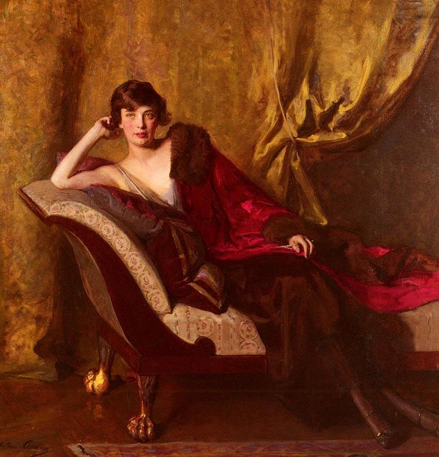 Portrait Painting - Portrait of Comtess Michael Karolyi by John Quincy Adams
