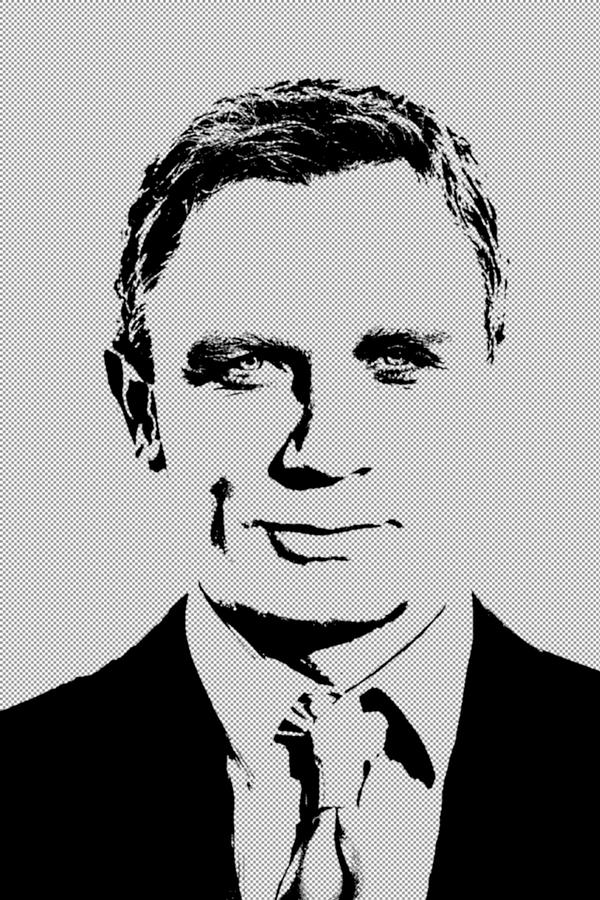 Portrait of Daniel Craig 2 Digital Art by Roy Pedersen