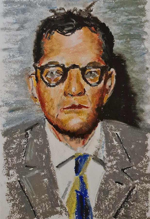 Portrait Of Dmitry Shostakovich Painting By Anton Rozanov Fine Art