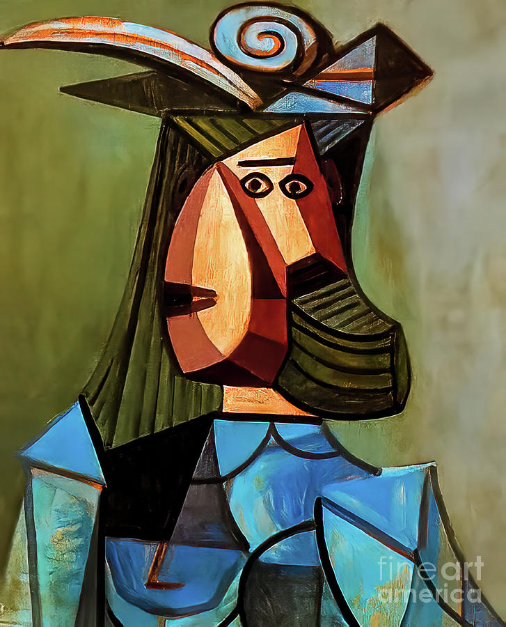 Portrait of Dora Maar by Pablo Picasso 1942 Painting by Pablo Picasso