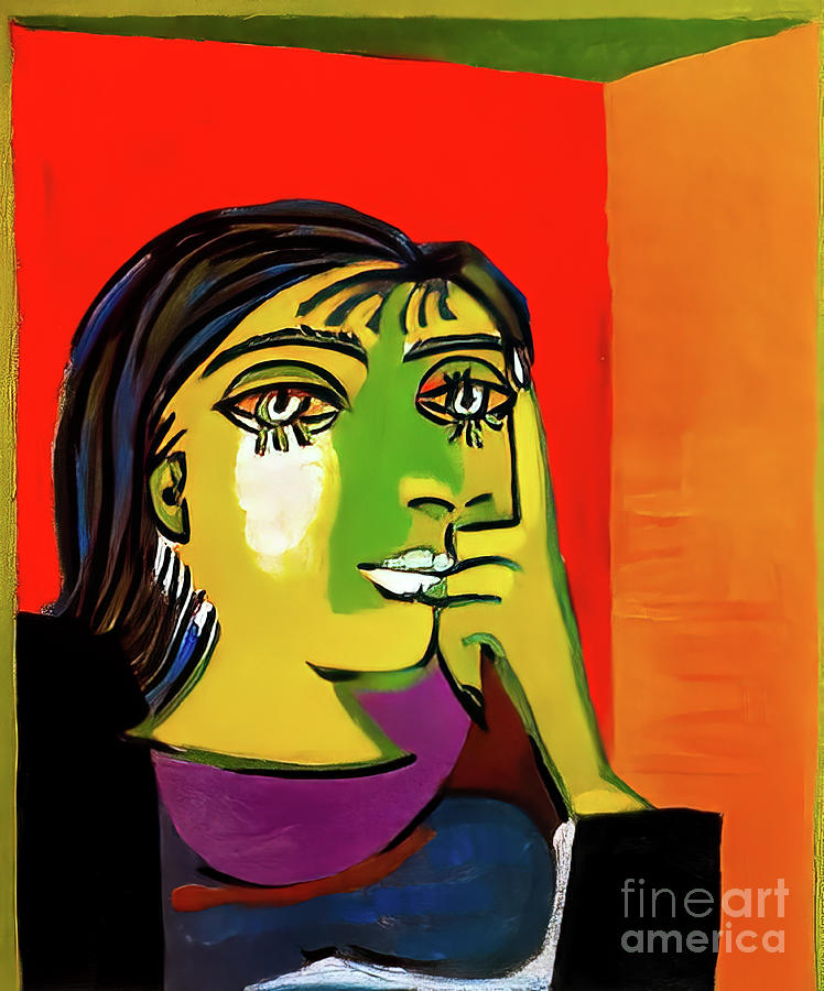 Portrait of Dora Maar I by Pablo Picasso 1937 Painting by Pablo Picasso
