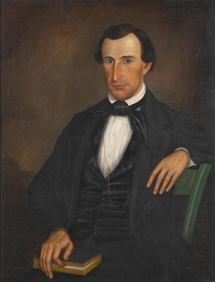 Portrait of Dr Lewis D Lyons Painting by Barton Stone Hays American