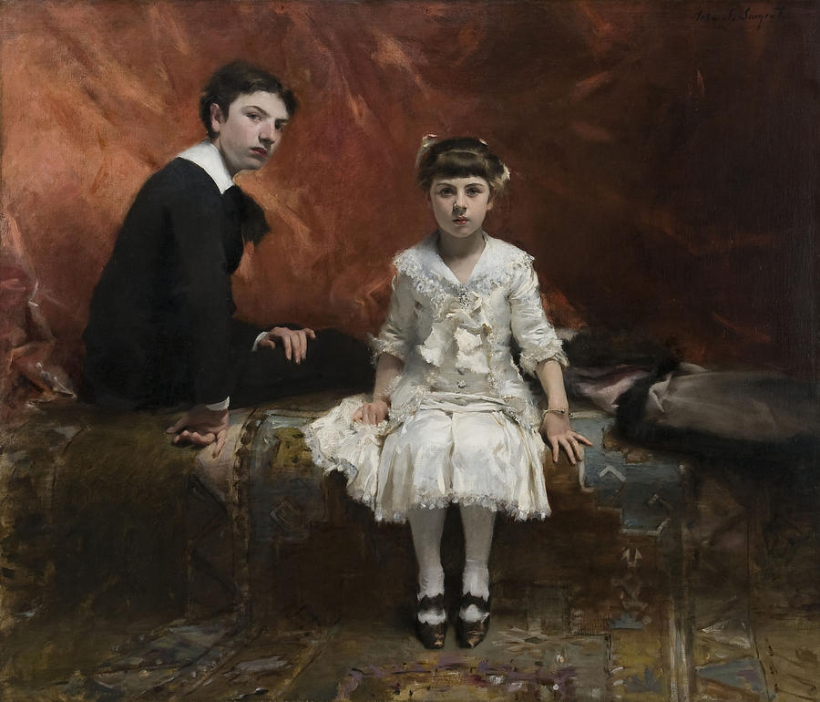 Portrait of Edouard and Marie-Louise Pailleron 1881 Painting by John Singer Sargent