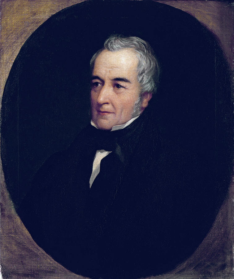 Portrait Painting - Portrait of Edward Hawke Locker  1777-1849  by Henry Wyndham Phillips