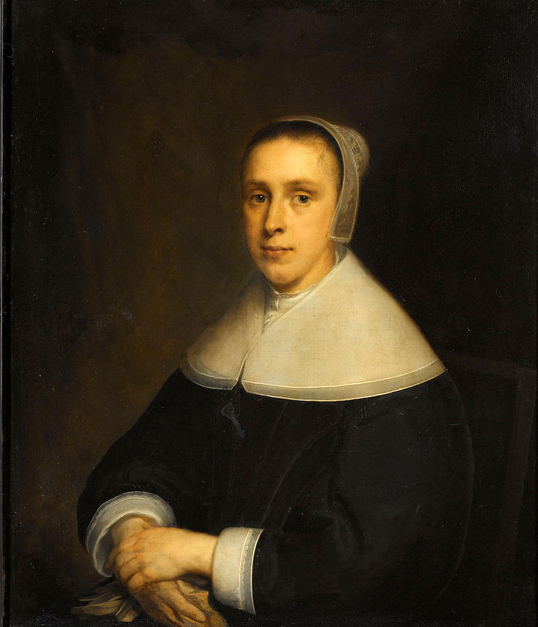 Portrait of Elisabeth Vervoorn Painting by Cornelis Janssens van Ceulen