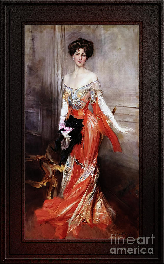 Portrait Of Elizabeth Wharton Drexel by Giovanni Boldini Remastere Xzendor7 Old Masters Reproduction Painting by Rolando Burbon