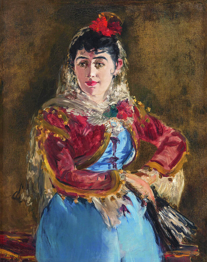 Portrait of Emilie Ambre as Carmen by Edouard Manet 1880 Painting by Edouard manet Portrait of Emilie Ambre as Carmen by Edouard Manet 1880 Painting by Edouard manet