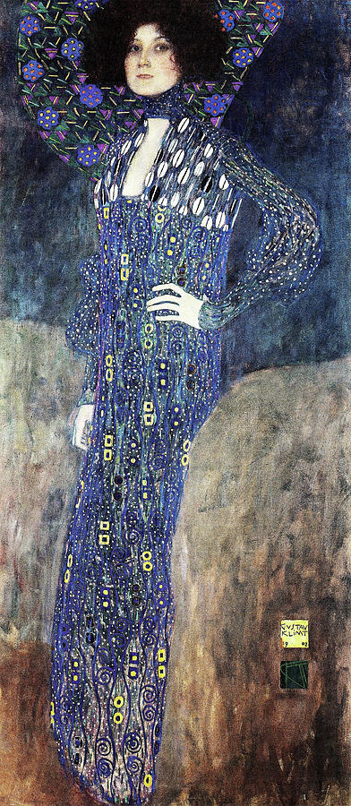 Gustav Klimt Painting - Portrait of Emilie Louise Floge - Digital Remastered Edition by Gustav Klimt