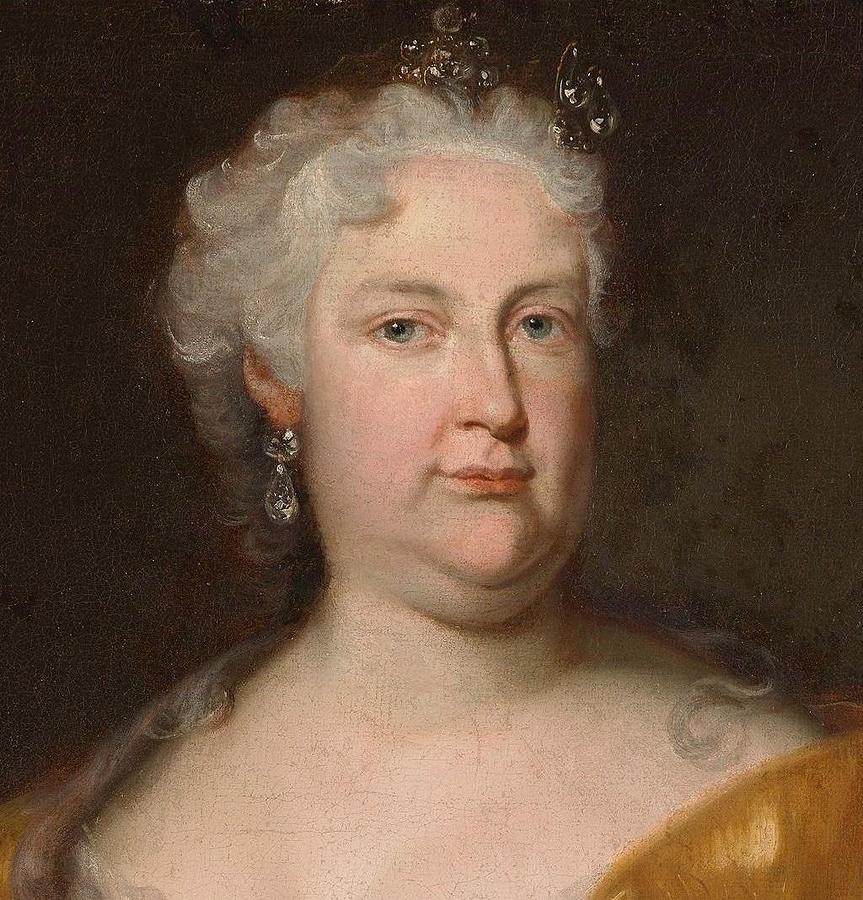 Portrait of Empress Elisabeth Christine of Brunswick Painting by ...