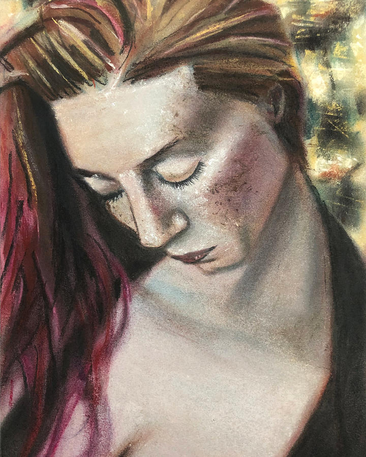 Portrait of E.P.K. Pastel by Denny Morreale