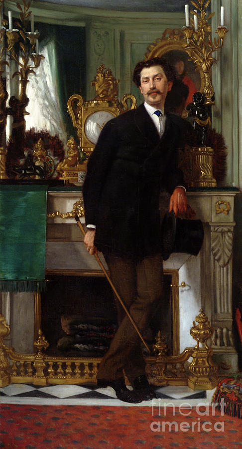 Portrait of Eugene Coppens de Fontenay, 1867  Painting by James Jacques Joseph Tissot