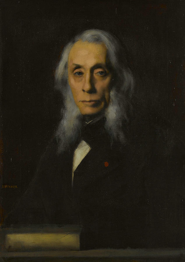 Portrait of Felix Ravaisson-Mollien Painting by Jean-Jacques Henner