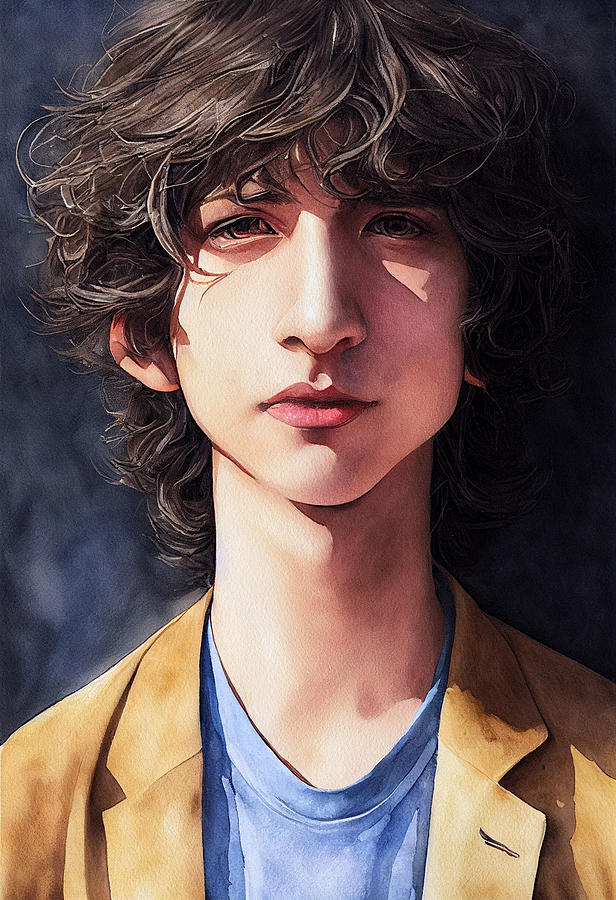 Portrait of Finn Wolfhard extremely detailed waterco df0043b645d3 ...