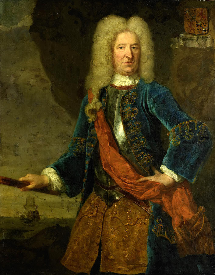 Portrait of Francois van Aerssen, Lord of Sommelsdijk, Vice-Admiral of Holland and West-Friesland  Painting by Mattheus Verheyden