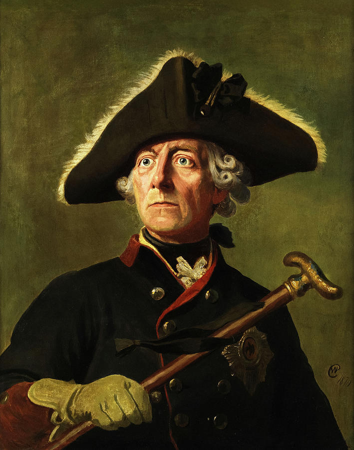 Portrait Of Frederick The Great 1870 Painting By Wilhelm Camphausen   Portrait Of Frederick The Great 1870 Wilhelm Camphausen 